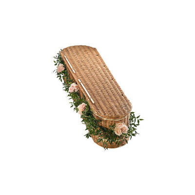 Pink Rose Garland - A pretty pink Rose casket garland with Ivy and soft Ruscus.

Delivering in Norwich and surrounding areas (please check on our delivery page for areas we cover)

Our funeral designs are created with care and hand delivered to the funeral directors.
