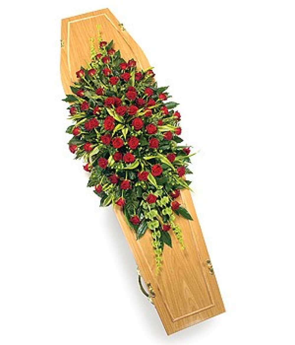 Red Rose Casket Spray Product Image