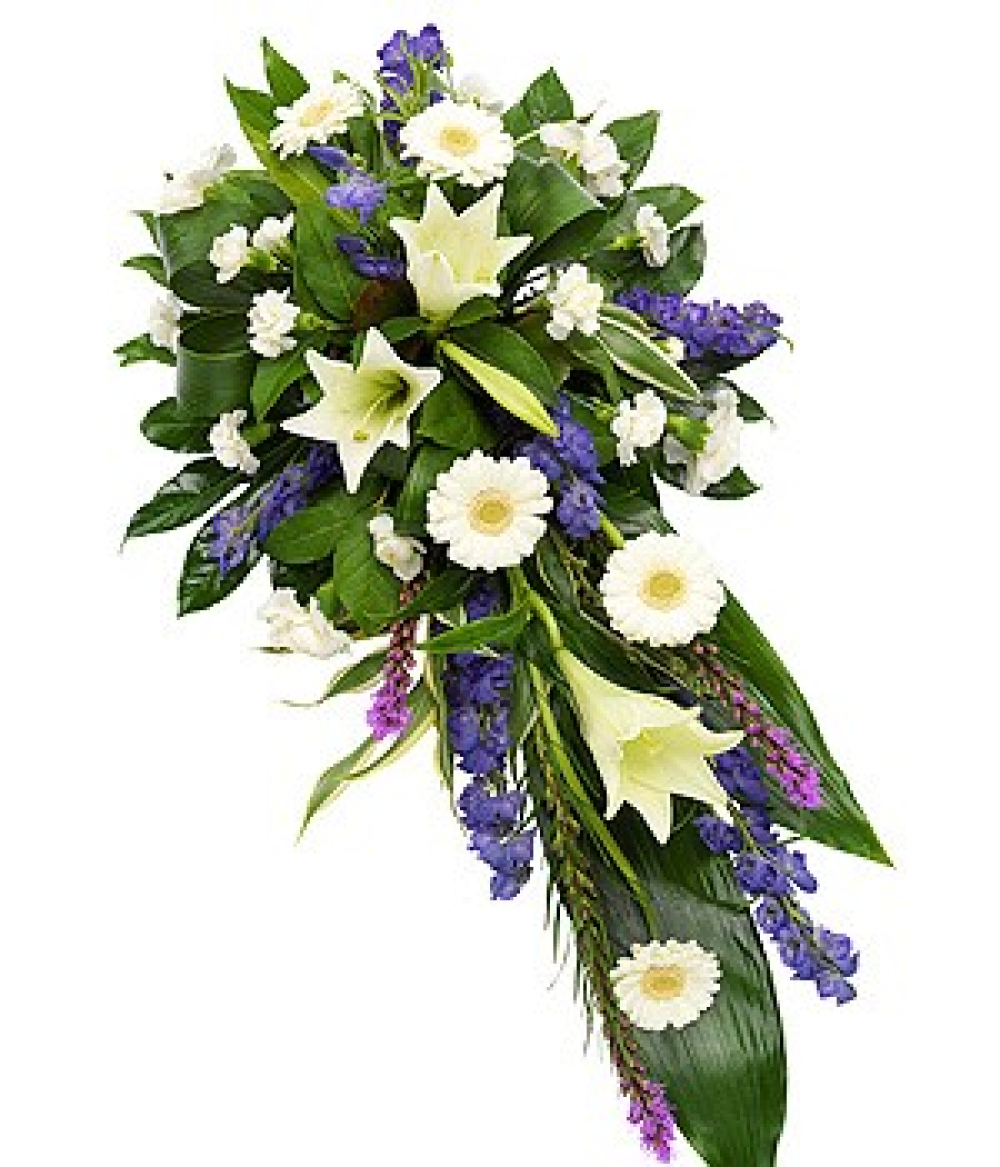 Purple and White Single Ended Spray Product Image