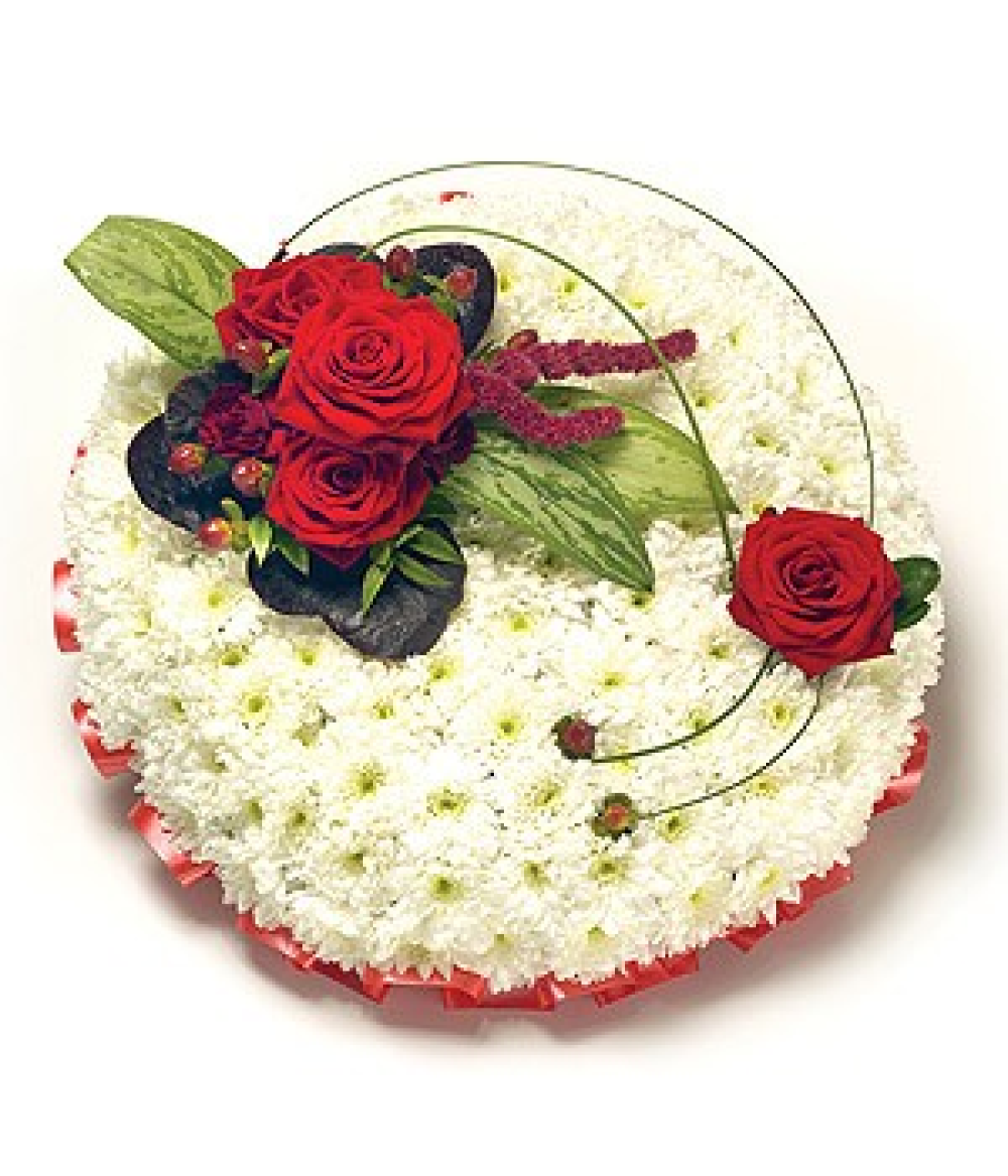 Red and White Posy Product Image