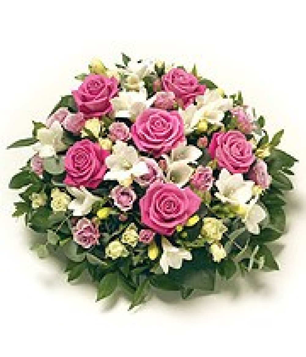 Pink and White Posy Pad Product Image